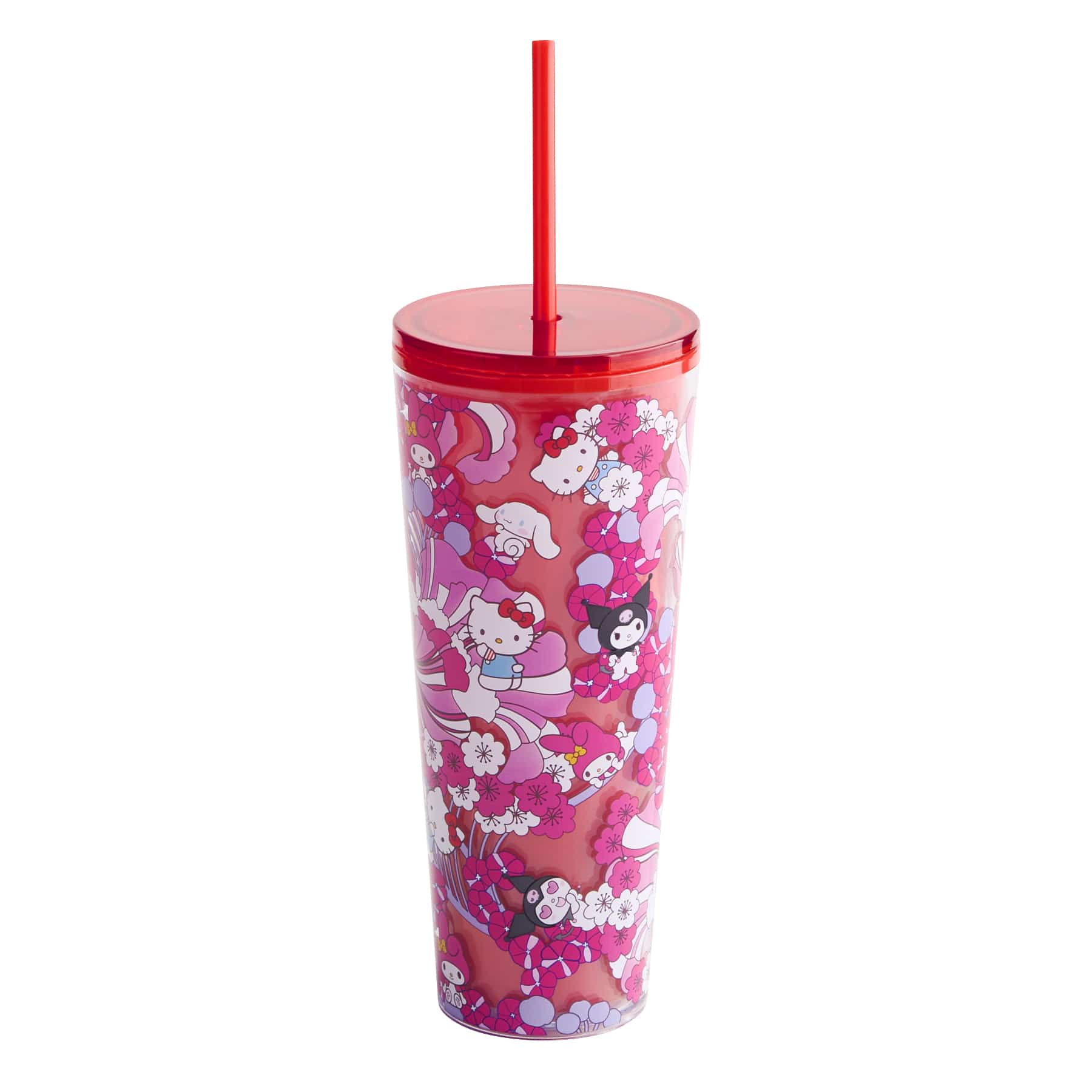 Hello Kitty® and Friends Double Wall Tumbler with Straw - Image 2
